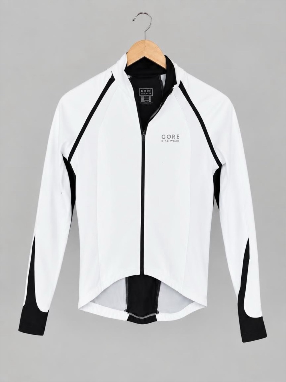 GORE Bike Wear Women’s Cycling Jacket White Black Full Zip Size S